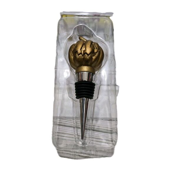 Fall Halloween Pumpkin Theme Wine Bottle Stopper/preserver - Picture 2 of 4